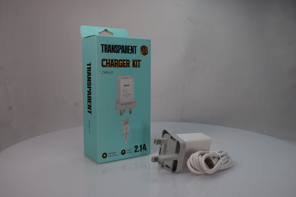 TRANSPARENT 2.1A Charger Kit (CKN01)