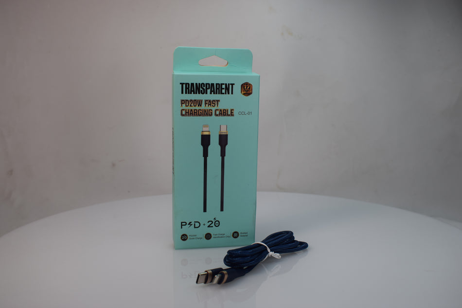 TRANSPARENT Iphone PD20W Data Cable (CCL-01)